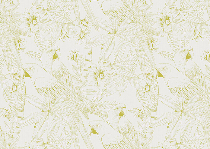 Peruvian Parrots, Quince - Twist&Fit Roller Blind - Image 6